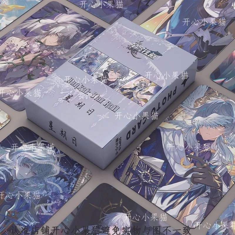 50 шт./компл. аниме-игра Honkai: Star Rail, двухсторонняя печатная карта, воскресные лазерные карты для подарка и коллекции