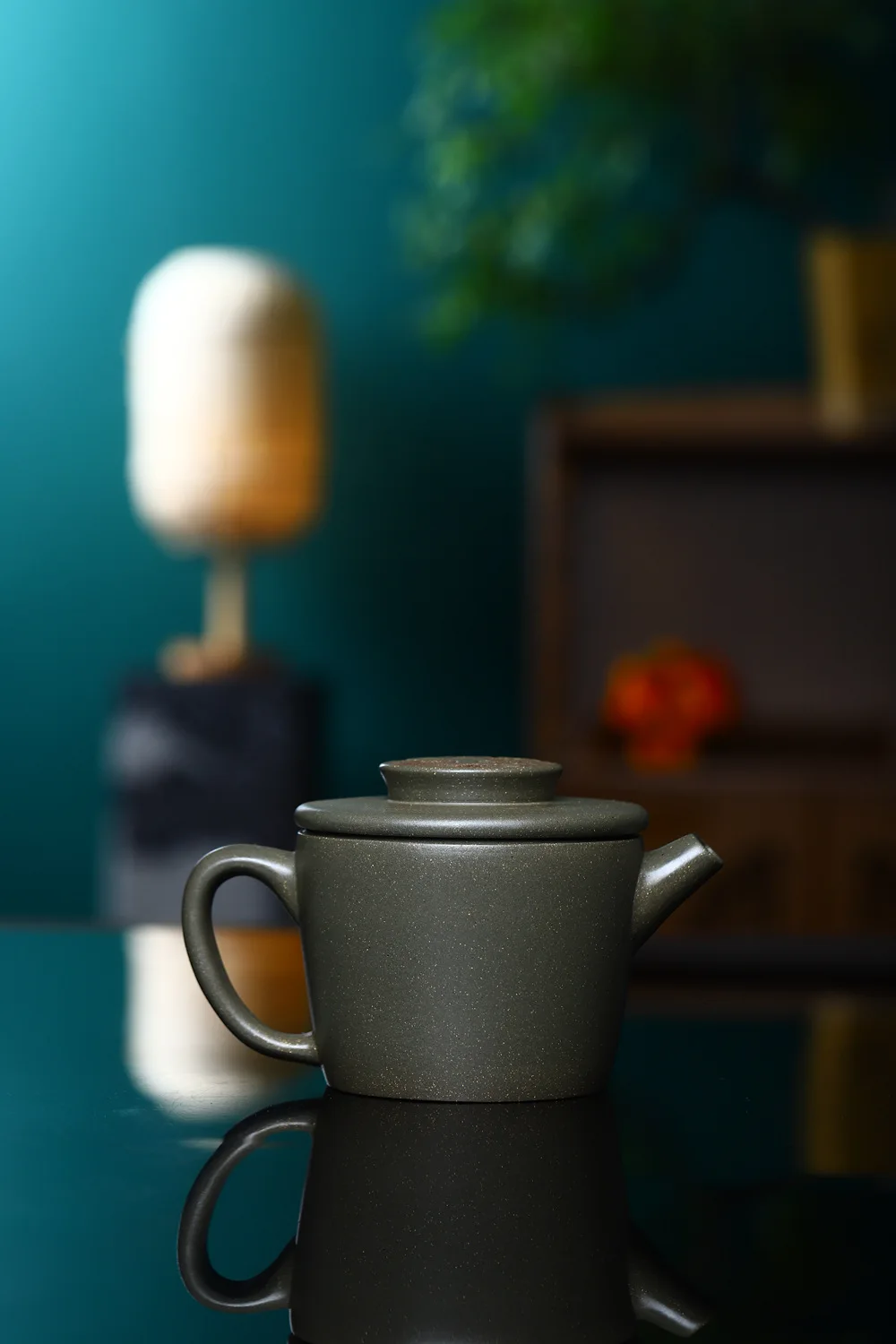 Yixing Handmade Julunzhu Zisha Teapot with Exquisite Carving, Private‑Stored Natural Blue‑Grey Duan Clay, Household Kung Fu