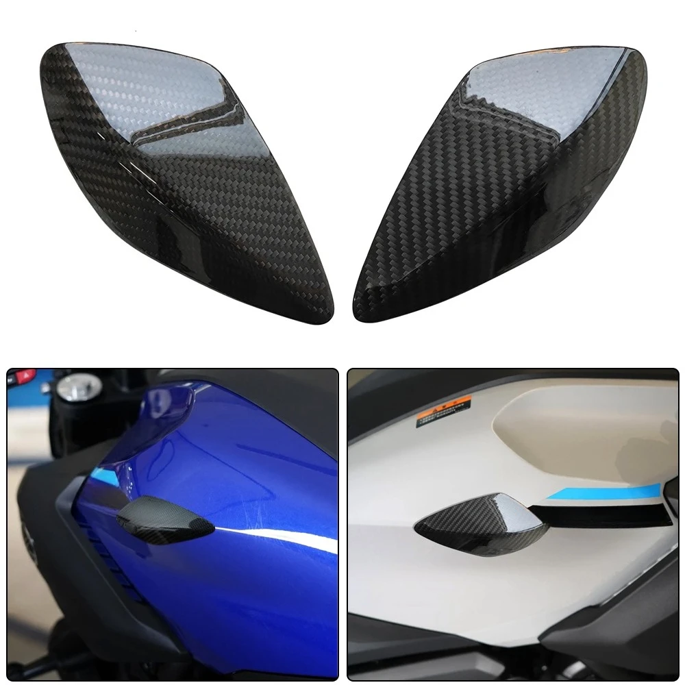 

For Yamaha MT-07 2025-2026 motorcycle carbon fiber modification fuel tank side corner guard carbon fiber accessories
