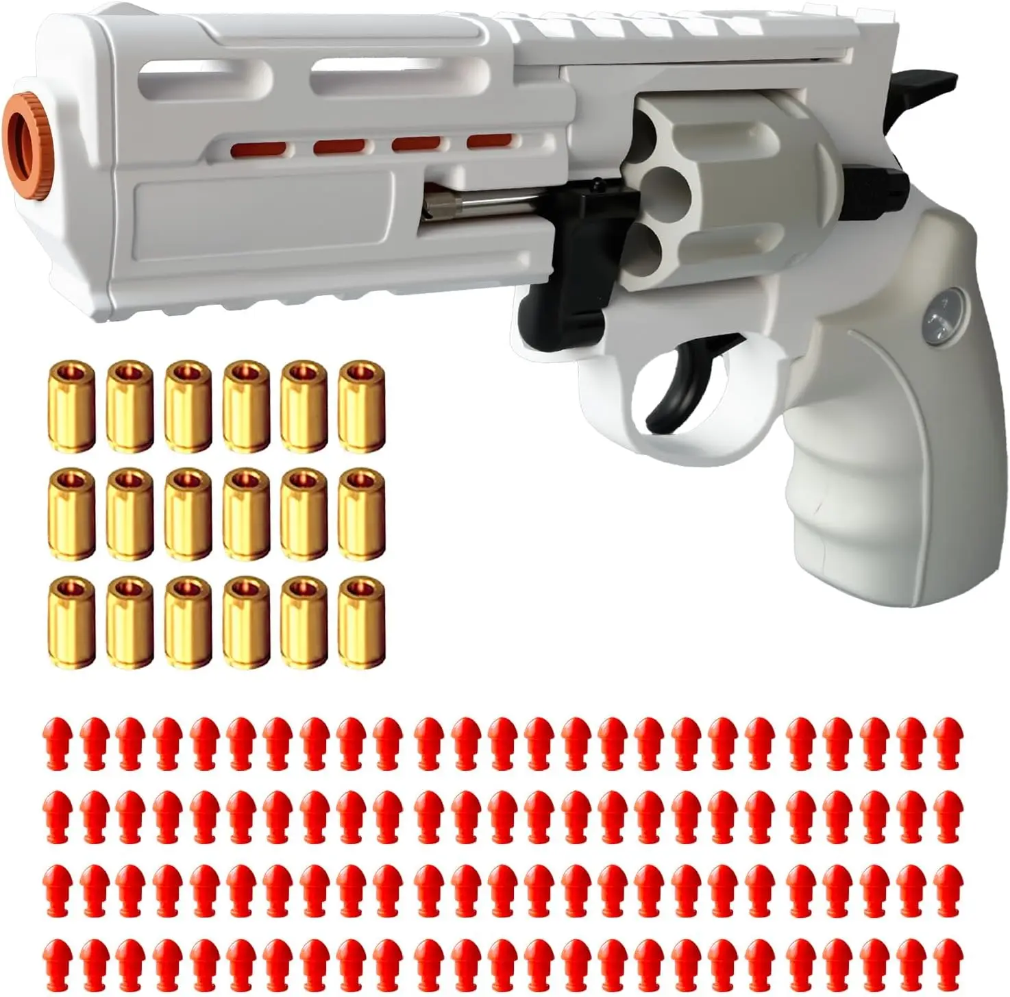 Auto-Loading Tactical Revolver Toy Gun Training Outdoor Shooting Game Education Toy Model for Kids Boys Adults Gifts