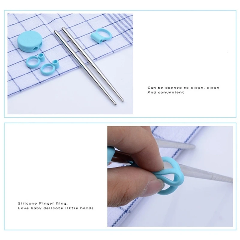 Kids Children Training Chopsticks Learning Sticks Helper Reusable Tableware for Child Beginners 2pcs Retail