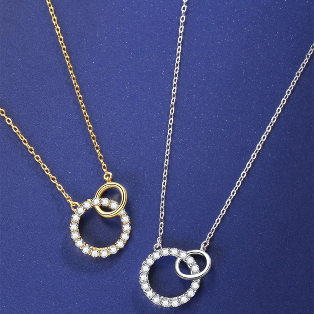 

Mobius Double Loop - Korean S925, Unique Luxury Minimalist Women's Necklace