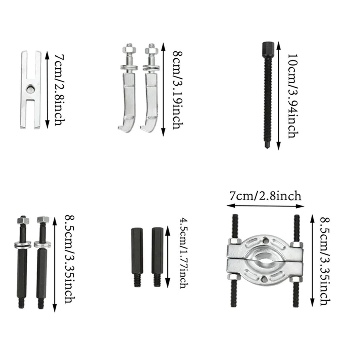 1 conjunto de 9 peças de ferramenta de remoção de rolamento de caixa de velocidades extrator extrator de rolamento ferramenta de montagem de desmontagem