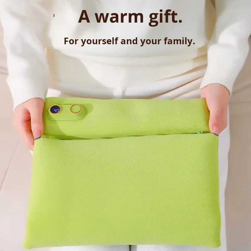 New flannel anhydrous hand warmer USB rechargeable fast heating mini cute unisex office home school warm bag
