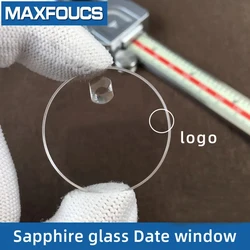 Sapphire Crytal Glass For DATEJUST With Date Window With Logo Anti-scratch Glass 30.4x29.5x1.8mm/32.65/29.4/25.3/21.3/32.7mm