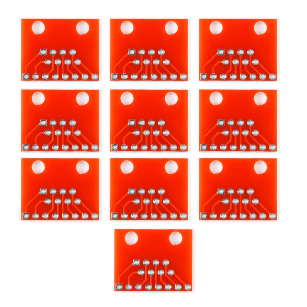 10PCS แบบพกพา Modular Connectors/ตัวเชื่อมต่อ Ethernet RJ45 Breakout Board อะแดปเตอร์โมดูลบอร์ด