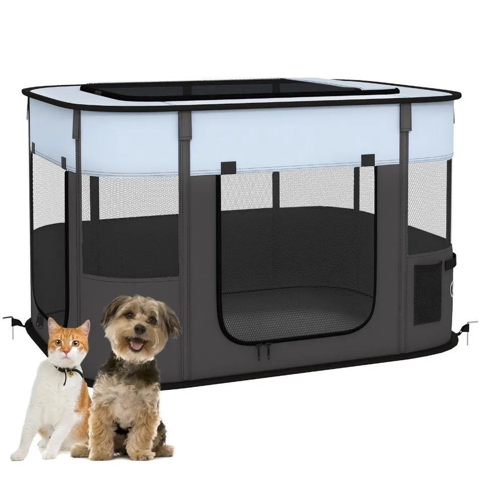 Portable Foldable Dog Playpen with Storage Bag