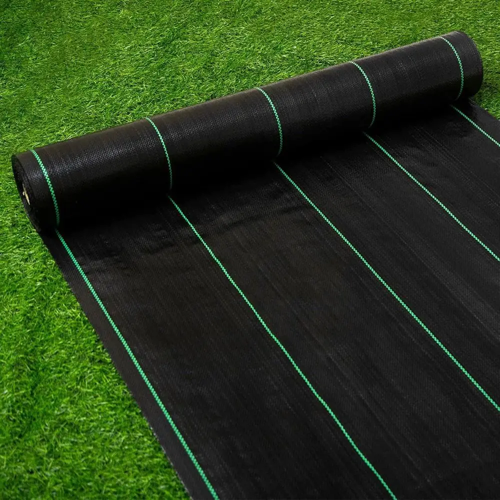 Durable Reusable Weed Control Fabric Water-permeabl with Holes Tree Mat Grassland Plastic Film