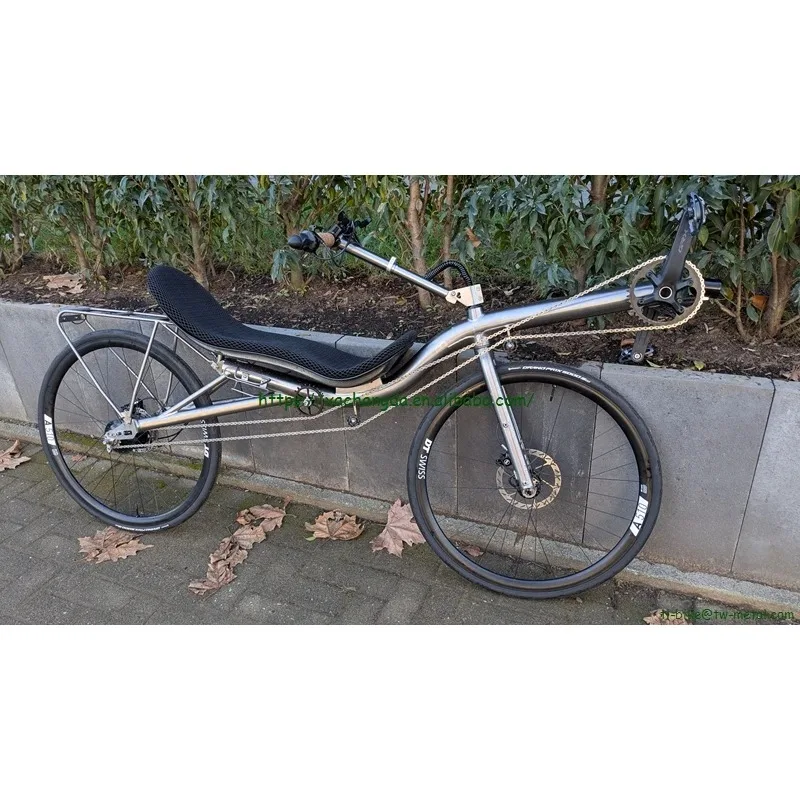 Custom Recumbent Bike Frame With Fork And Rear Rack