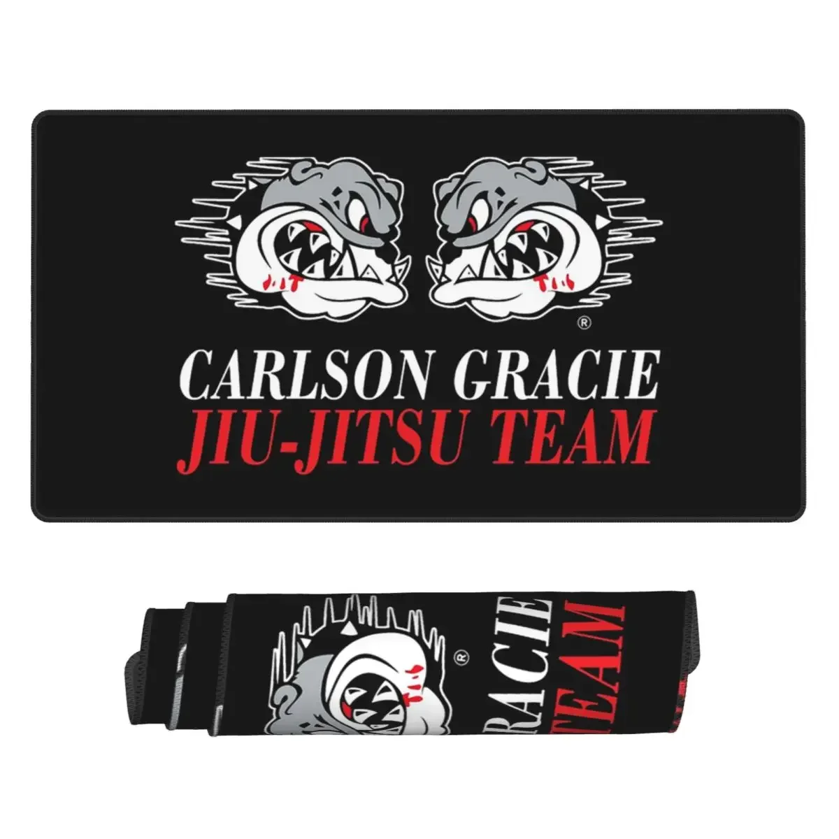 Alfombrilla grande para ratón con logotipo del equipo Carlson Gracie Jiu-Jitsu, alfombrillas para ordenador portátil y PC, accesorios para teclado, alfombrilla de escritorio