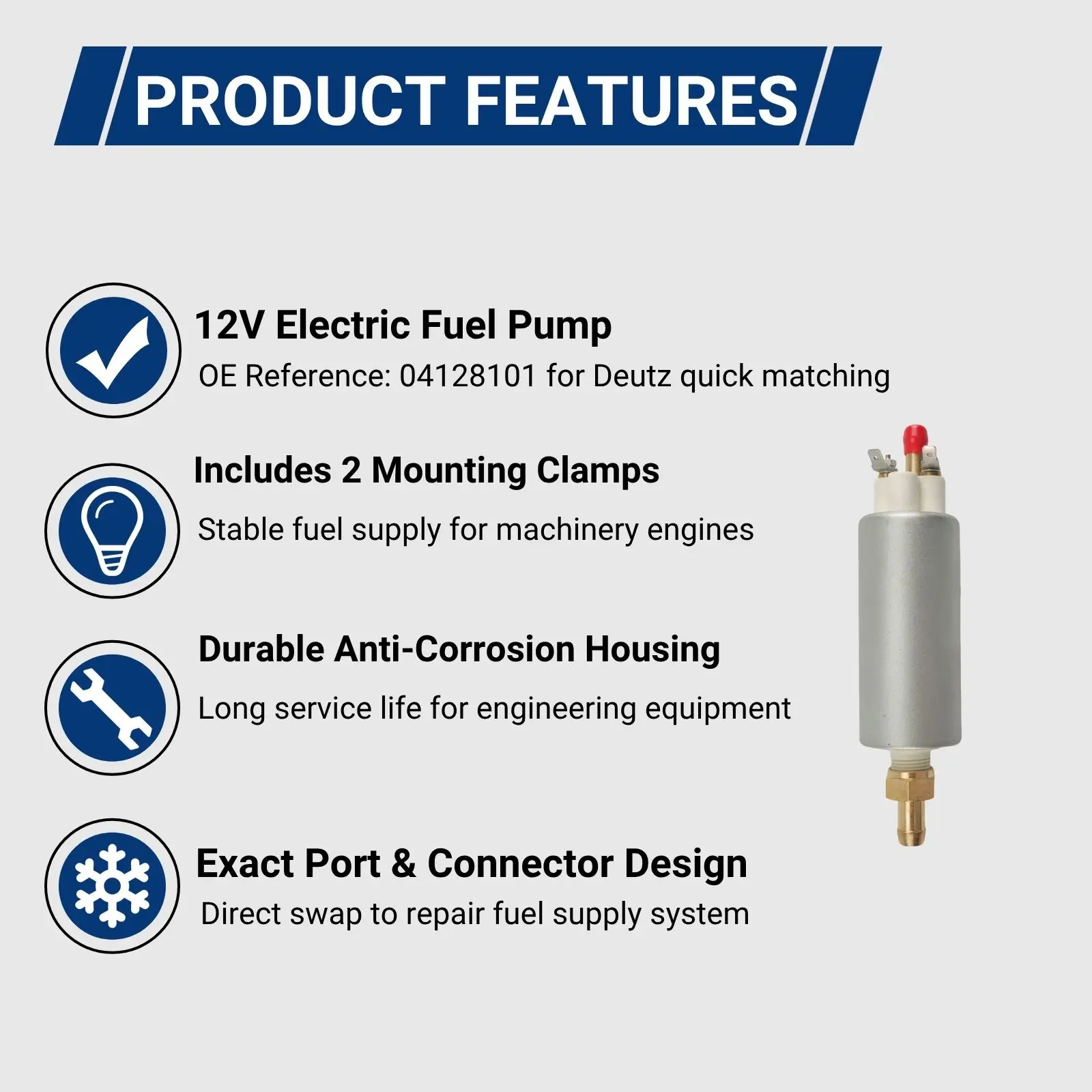 0412-8101 4128101 Fuel Supply Pump Auto Heaters Accessories For Deutz Engine D2.2 D2.9 TD2.9 TD3.6 TCD2.2 L3 TCD3.6 TCD2013