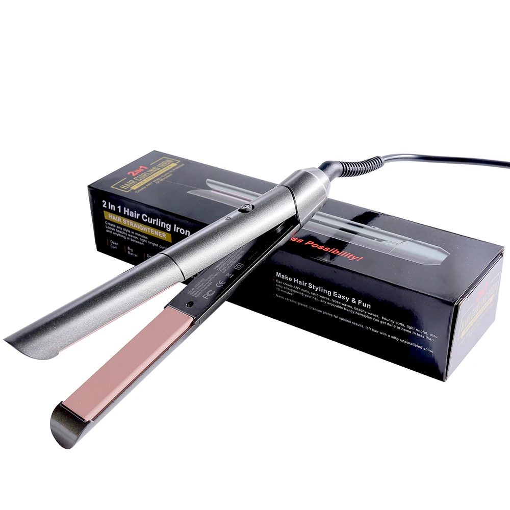 280g 2 W 1 prostownica do włosów prostownica do stylizacji 40W Curler Roll Anti-scalding Design sterowanie NTC ogrzewanie PTC 100-240V