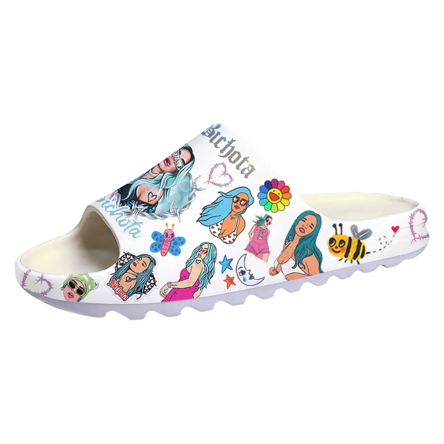 Karol G Bichota Soft Sole Sllipers High Grade Home Clogs Customized Step on Water Shoes Mens Womens Teenager on Shit Sandals
