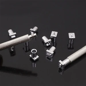 IMZAY 32/36 unidades 3mm/6mm conjunto de ferramentas de perfuração de carimbo de número do alfabeto de aço inoxidável kit de ferramentas de perfuração de couro 10 principais vendas kit ferramentas silhouette - №8