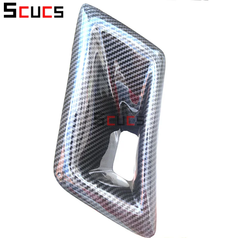 Left Right Side Carbon fiber pattern Car Front Bumper Air Vent  Intake Outlet Duct Cover Trim For Nissan 350Z Z33  2003 - 2009