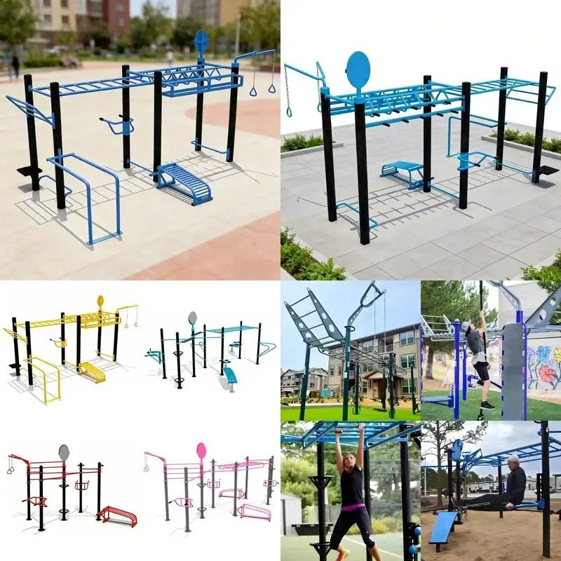 Outdoor Fitness Training Station Custom Design Multifunctional Commercial Gym Equipment for Park School Community Use