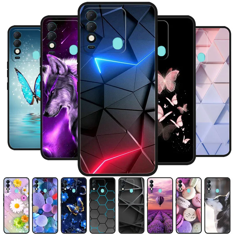 

For Tecno Spark 8 Case 8C Silicon Back Cover Phone Case for Tecno Spark 8 8P 8C Spark8 P Cases Spark8P Soft bumper coque Fundas