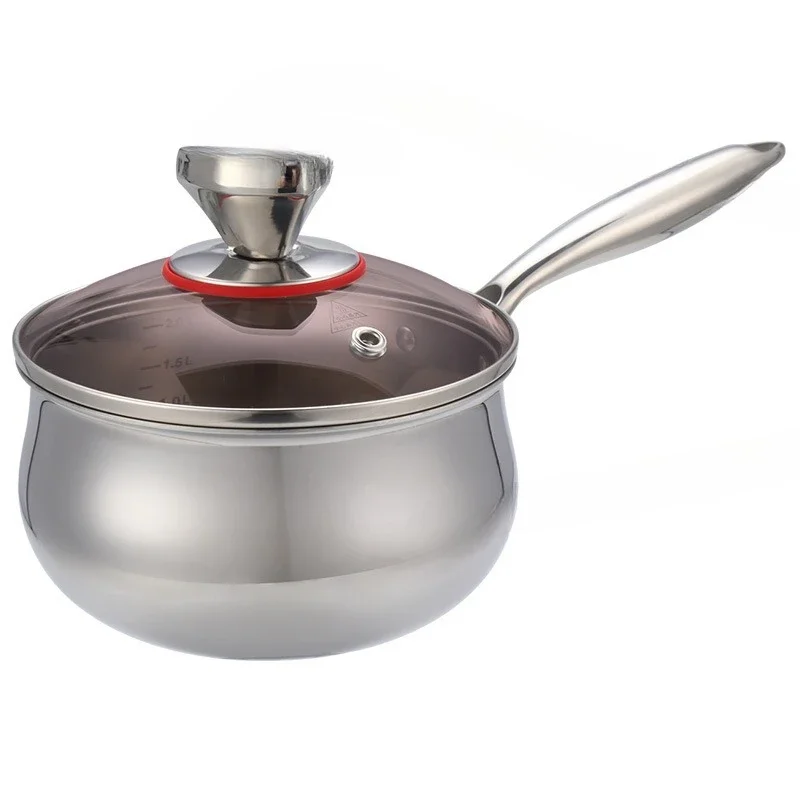 

304 food grade stainless steel, milk pot, three layer steel, hot milk, infant food supplement
