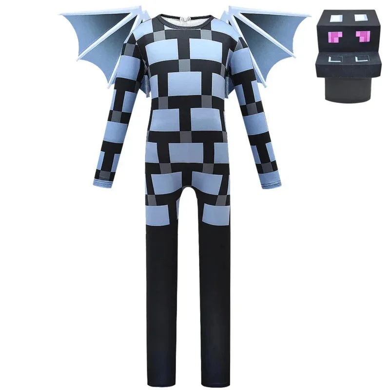 

FINDPITAYA Ender Dragon Kids Boys Halloween Cosplay Costume and Mask