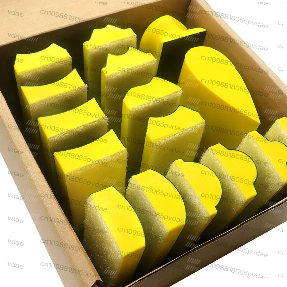 Hand Sanding Block Set,Hook & Loop Interchangeable Assorted Convex & Concave Shapes Sanding or Polishing in Auto Body