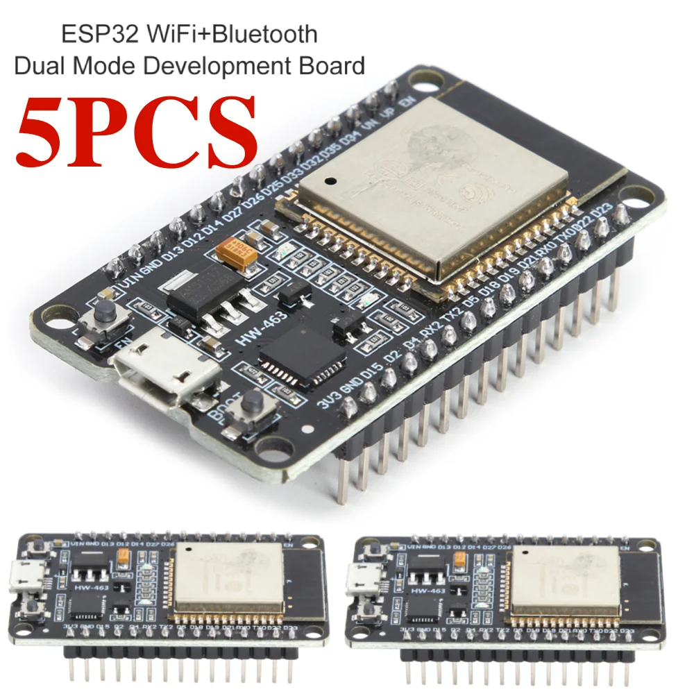 5pcs ESP32 Development Board ESP-32S WiFi+Bluetooth Low Power Consumption Module Kit Wireless Module