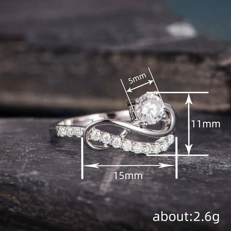 HIBRIDE New Unique Design Rings Elegant and Exquisite Dubai Women's Clothing Jewelry Sets Party Holiday Gifts Travel Wedding R47