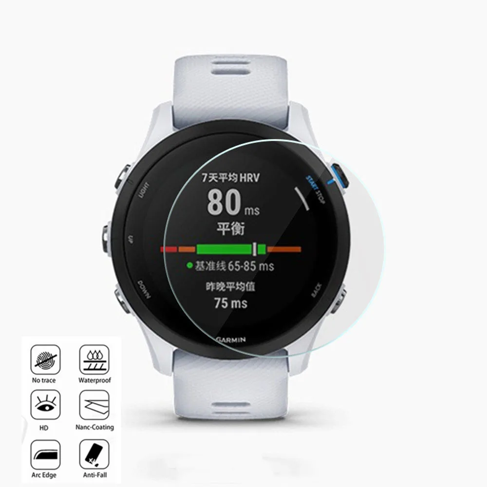 BEHUA الزجاج المقسى HD واقي للشاشة فيلم ل Garmin Forerunner 255 255S Smartwatch أفلام واقية غطاء الملحقات