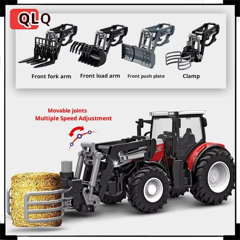 

Electric Remote Control Tractor Toy for Children Farmer's Engineering Vehicle RC Car Farm Theme Boys' Plaything