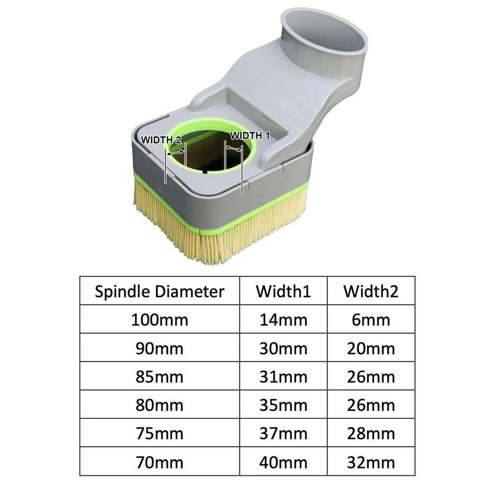 CNC Dust Shoe Collector 70 75 80 85 90 100MM Free Fall CNC Dust Boot Extractor for Spindle Motor Router Engraving Machine