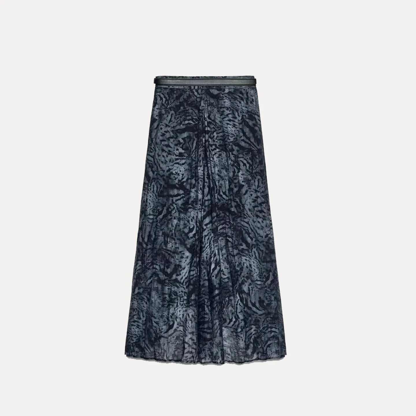 Z Gonna longuette da donna 2025 New Faion Gonne lunghe con stampa floreale con cintura personalizzata Gonne longuette a-line Silhouette