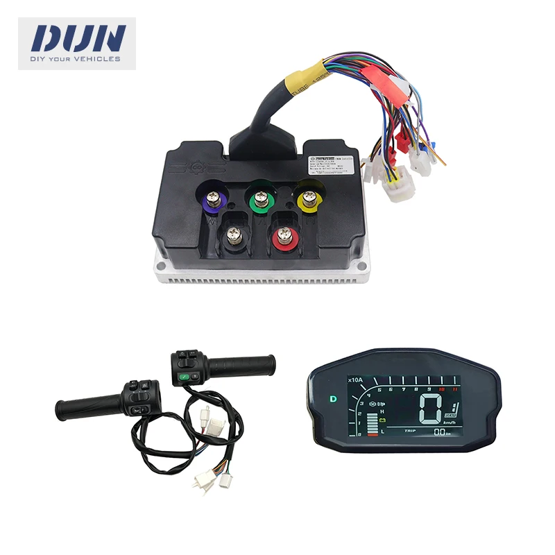 Nanjing Fardriver ND72450 48V-72V DC 200A Phase 450A Hall BLDC Motor Controller with DKD Display and T08 Throttle Kits