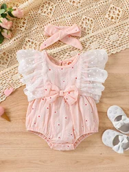 2sets Toddler Girls Pink Lace Hoodie + Headband Summer Dress Comfortable and Easy to Clean