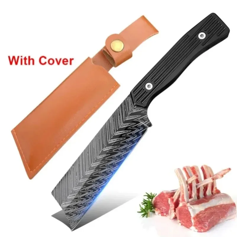 Stainless Steel Handle Butcher Boning Knife Slicing Meat Fruit Chicken Vegetables Meat Fish Kitchen Knives Chef's Knife Cleaver