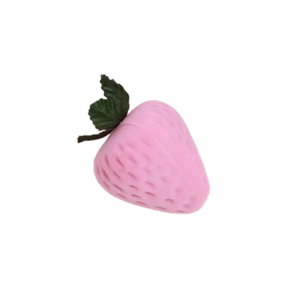 Creative Anti-collision Cherry Necklace Organizer Pineapple Grape Fruit Ring Box Peach Strawberry Flocked Jewelry Box Gifts