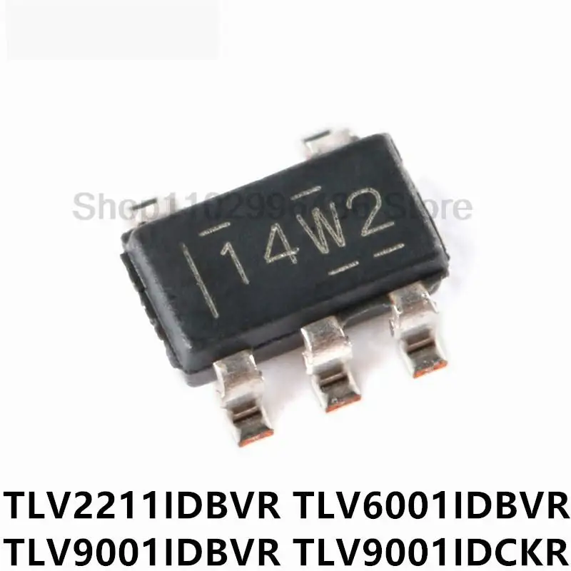 10pcs TLV2211IDBVR VACI TLV6001IDBVR 14W2 TLV9001IDBVR 10GF TLV9001IDCKR 1BZ TLV62569DBVR 16AF SOT23-5 IC chip