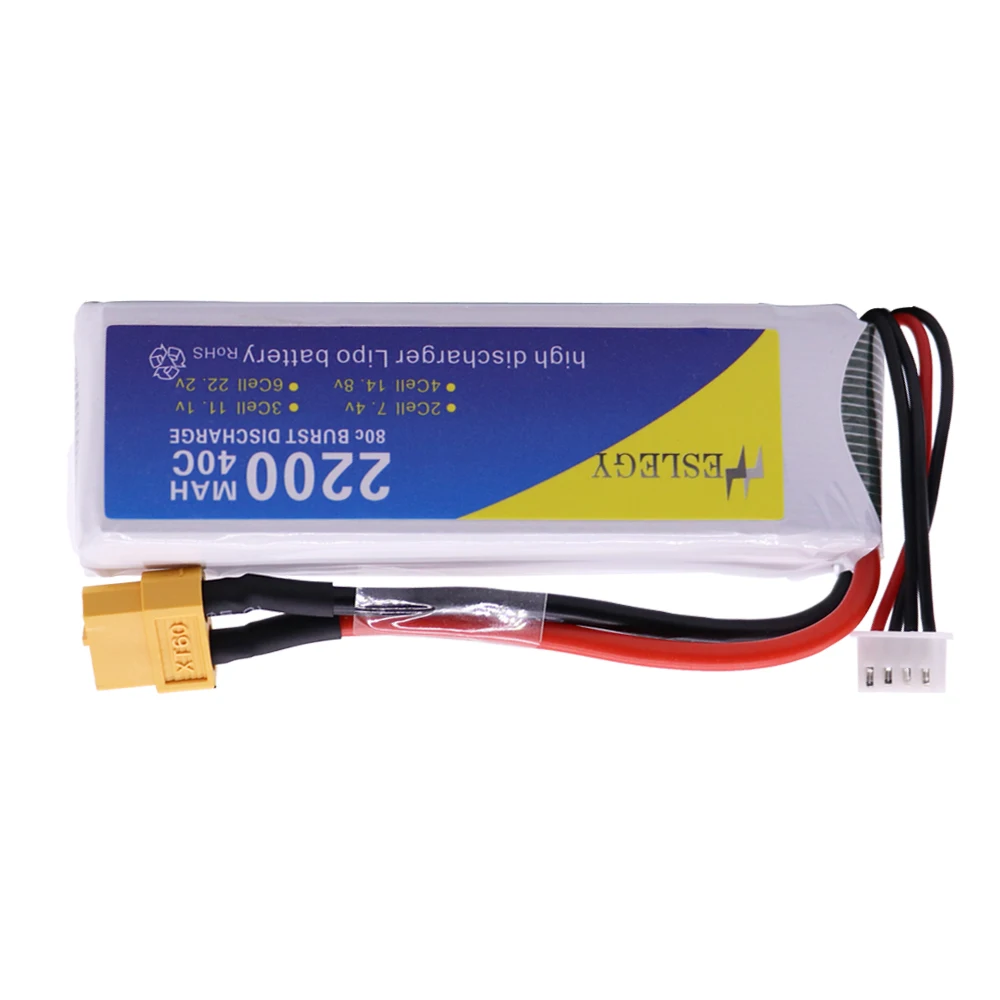 11.1V 2200mAh 3S LiPo Battery XT60/T/JST/Plug For RC Car Airplane Helicopter High Power 11.1 v Battery for RC toys accessories
