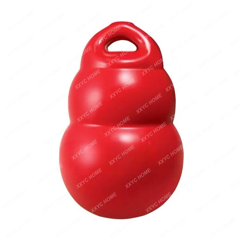 Rebound Gourd Elf Natural Rubber Bounce Bite-Resistant Interactive Training Tour Pet Dog Toy