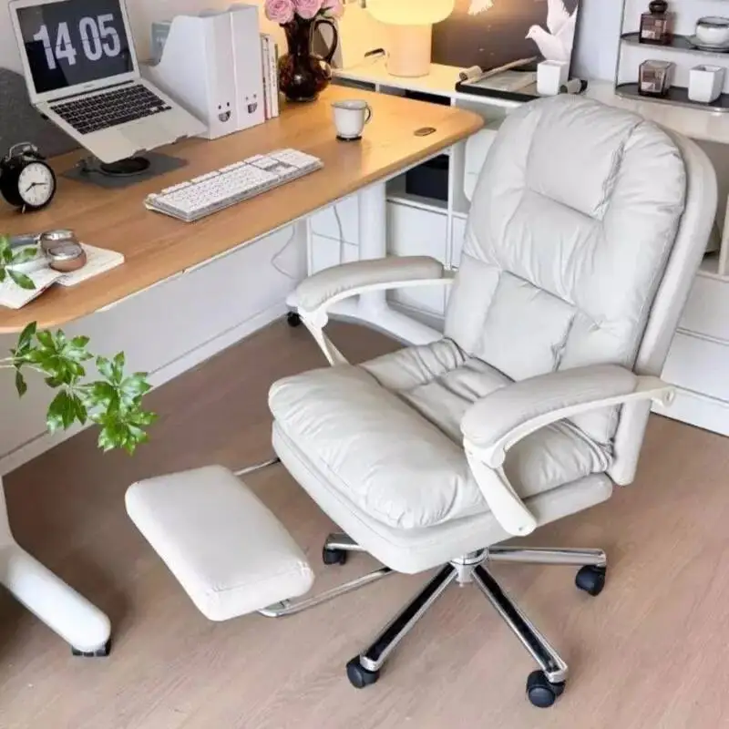 Cadeira de Escritório Ergonômica de Luxo com Design Moderno para Estudo e Computador, Cadeira Gamer com Almofada, Acessórios para Casa