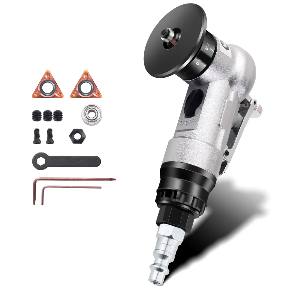 Pneumatic Chamfering Machine Handheld 45-Degree C Corner R Corner Woodworking Edge Trimming Deburring Air Miniature Mini Chamfer