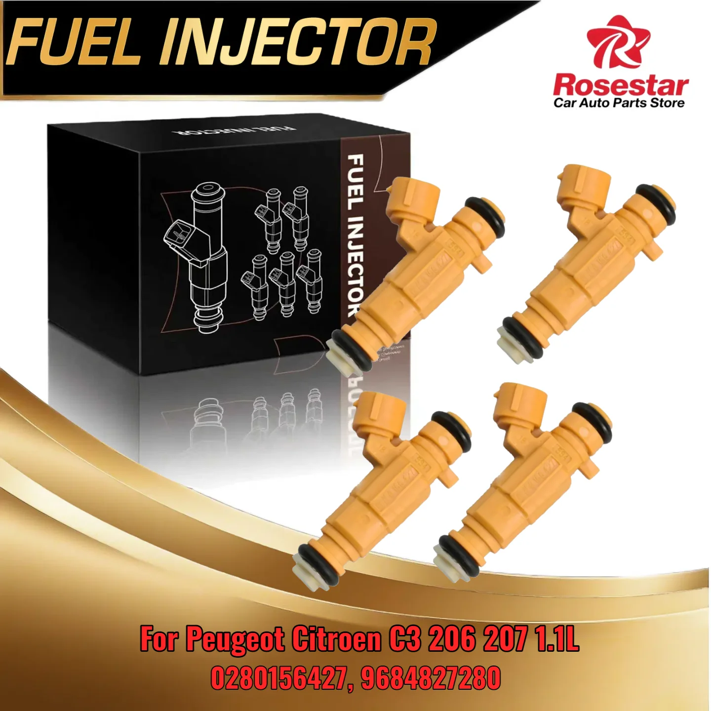 

Для Peugeot Citroen C3 206 207 1,1 л комплект форсунок двигателя 0280156427 9684827280