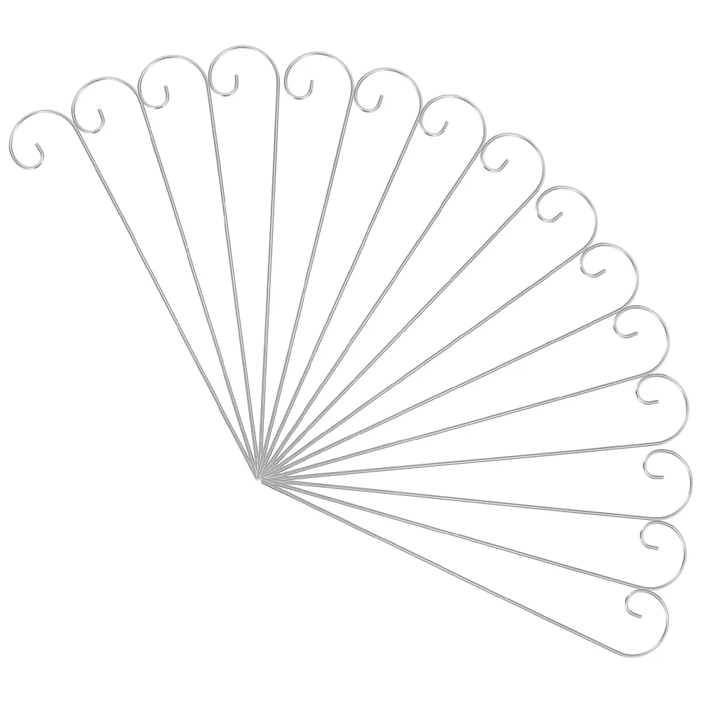 

15Pcs Shepherd Hooks Outdoor Garden Heavy Duty Metal Plant Label Hangers Hanging Lanterns Bird Feeders Garden Decoration Hooks