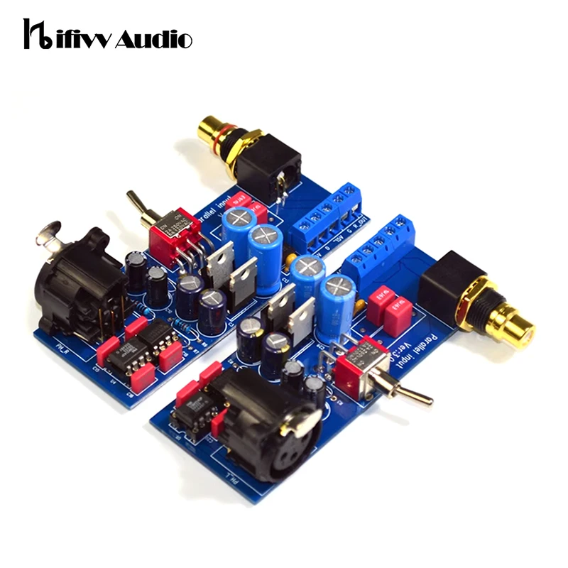 2 Pcs A Pair Hifi Audio SSM2141 A Balanced XLR Signal To Unbalanced RCA Single-ended Converter Board For Power Amplifier Refit