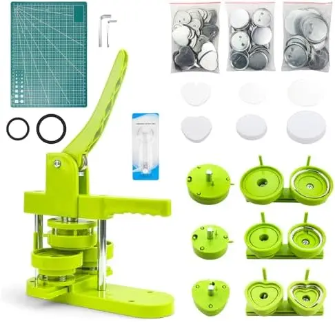 

Многофункциональный станок для изготовления значков 3-в-1 с 60 комплектующими и ножами для резки