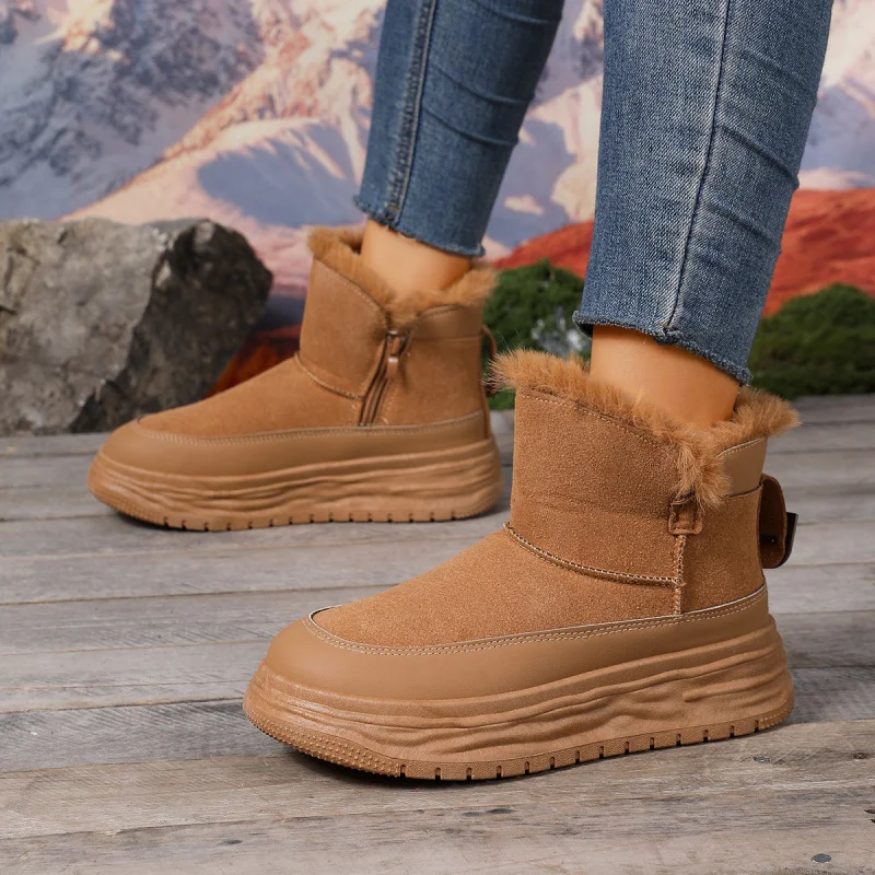 

Fleece-Lined High-Top Snow Boots2025Winter New Fashionable Warm Casual Women's Boots Exclusively