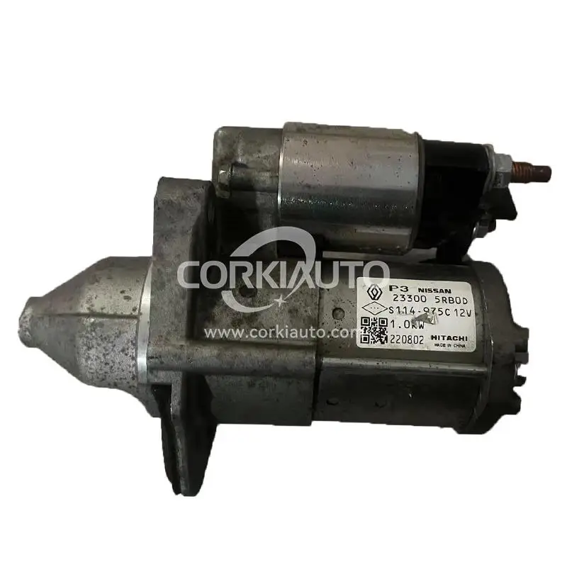New Corkiauto 233005RB0D S114975C Starter Assembly 12V 1KW 10T CW for NISSAN with 12 Months Warranty