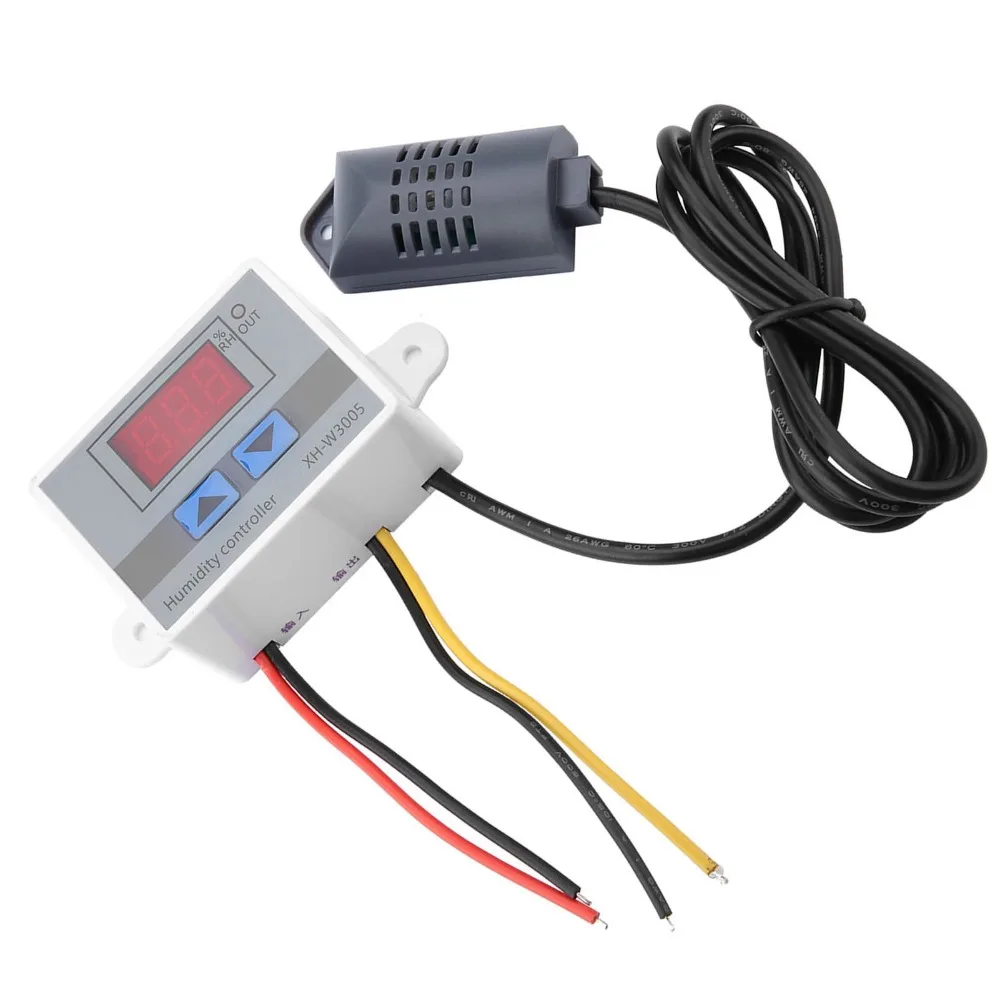 دائم XH-W3005 مقياس الرطوبة الرقمي 0 ~ 99% RH شاشة الكريستال السائل الرطوبة الاستشعار الرطوبة التبديل 220 فولت مراقبة الرطوبة الاستخدام الصناعي