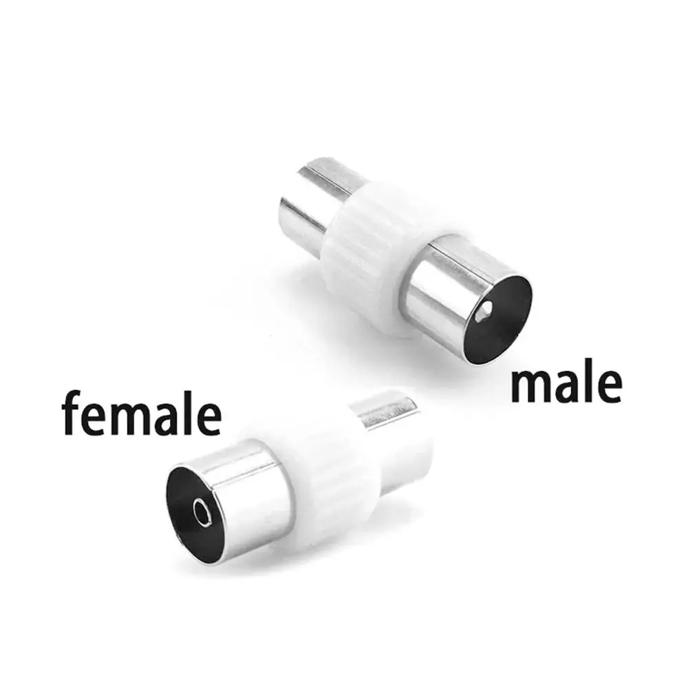

Male to Male RF Coaxial Plugs Cable TV Connector Female to Female Adapter Connector Jack Adapter Antenna Extension Plug