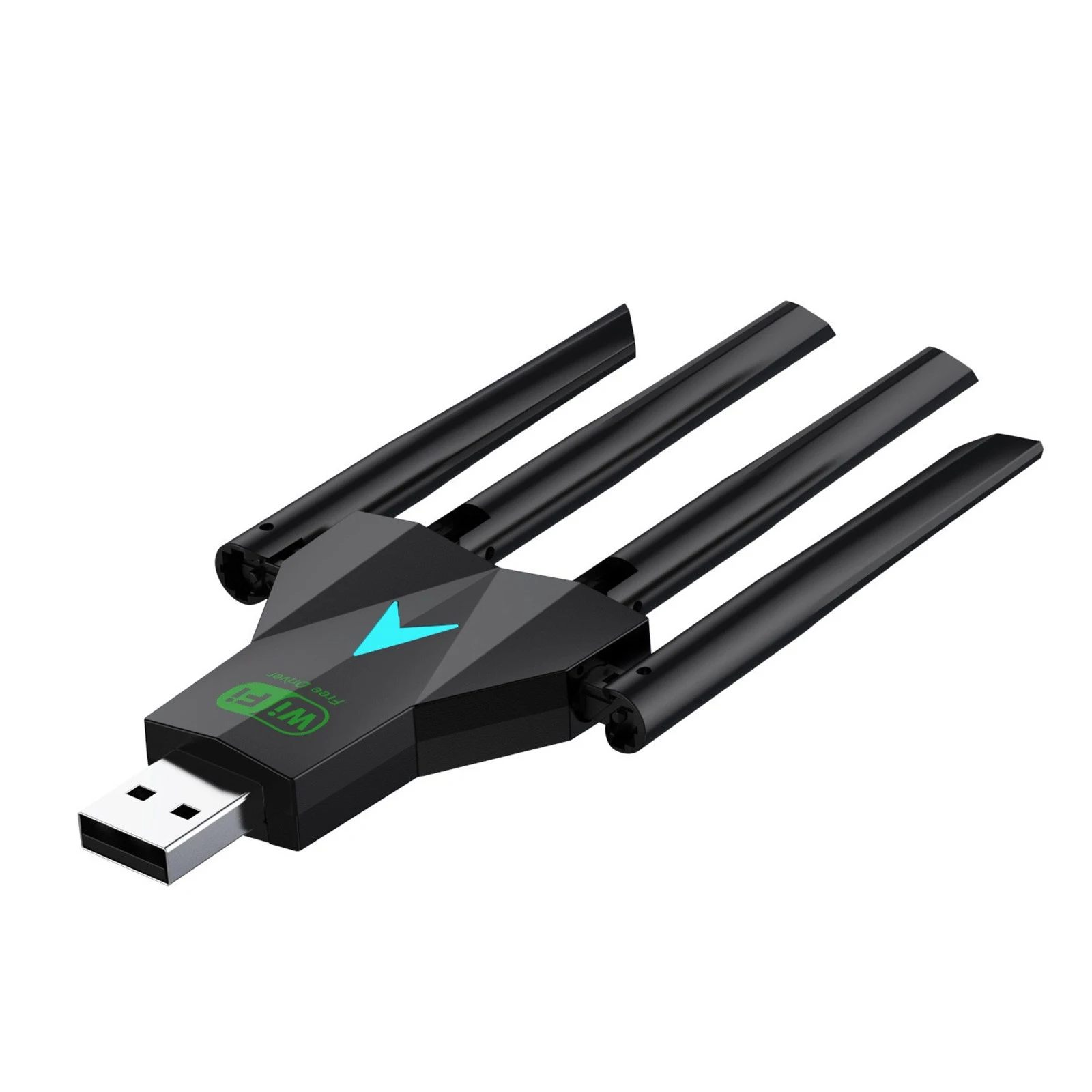 Dual Band 1300Mbps WiFi USB Adapter 2.4G/5Ghz Wi-Fi Dongle USB3.0 4-Antenna Wireless Receiver For PC/Laptop Driver Free
