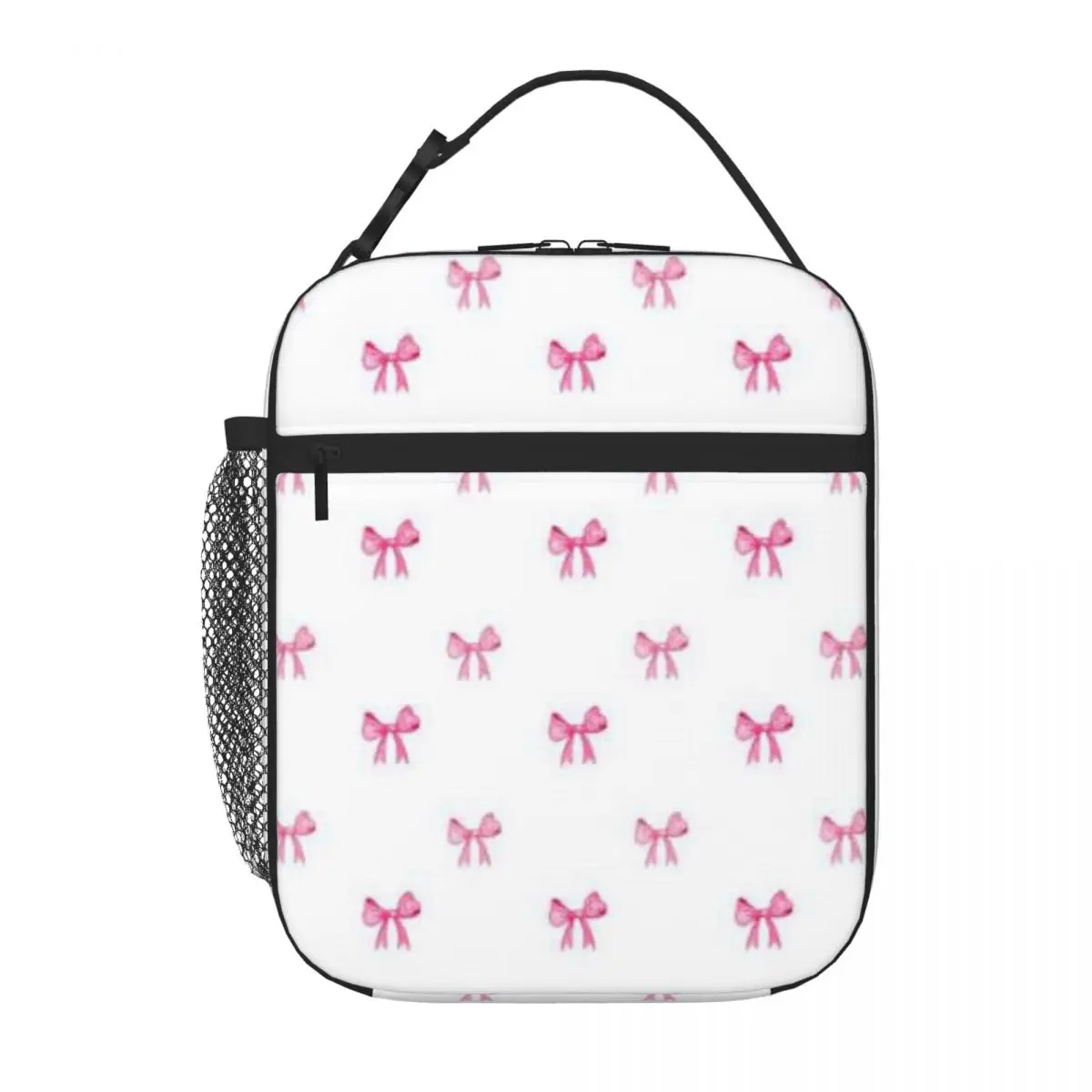 Bestselling Light And Dark Bow Pattern Multi Pocket Meal Prep Bag Train Ride Meal Prep Bag