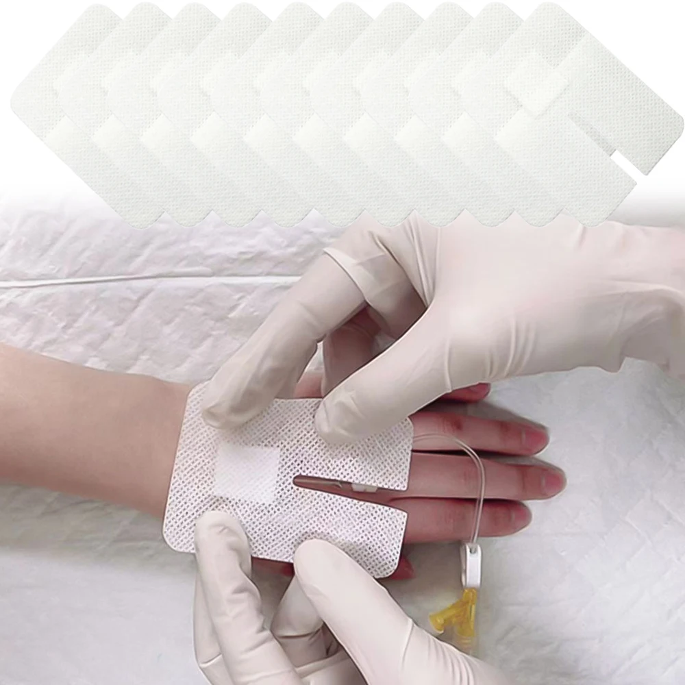 10-100pcs 6*8cm U shape self-adhesive dressing non sterile health non-woven cloth application self-adhesive plaster wound care